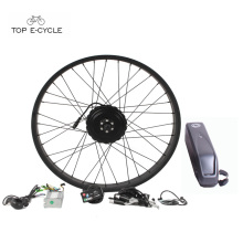26 &quot;New Pedala Assisstance Kit de conversión de motor de cubo de bicicleta de neumático gordo eléctrico